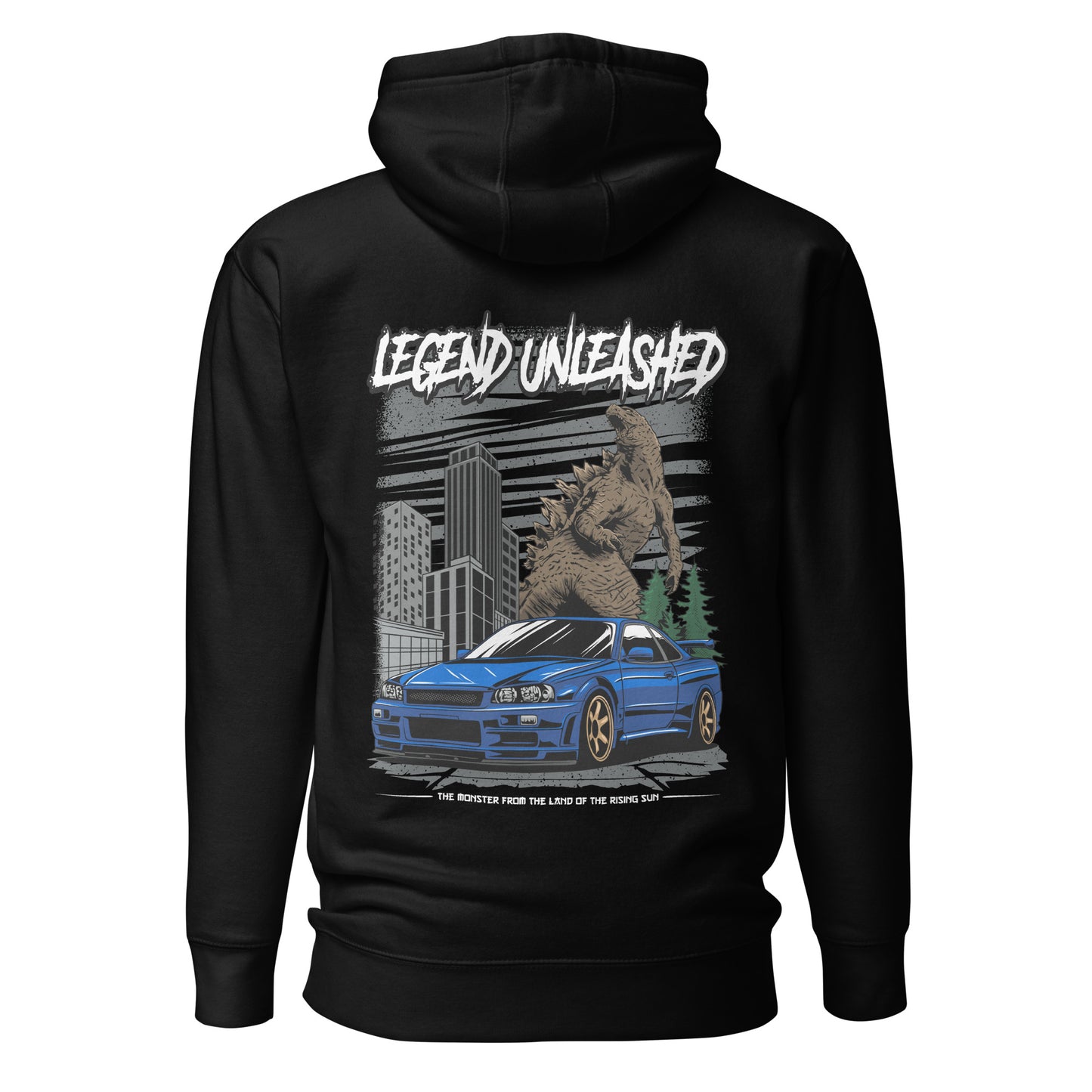 Legend Unleashed Nissan GT-R & Godzilla Hoodie