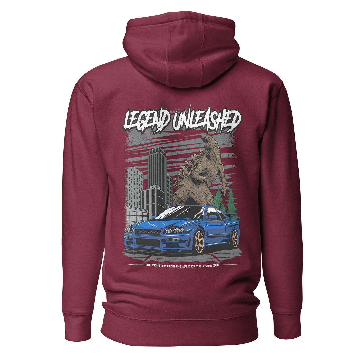 Legend Unleashed Nissan GT-R & Godzilla Hoodie