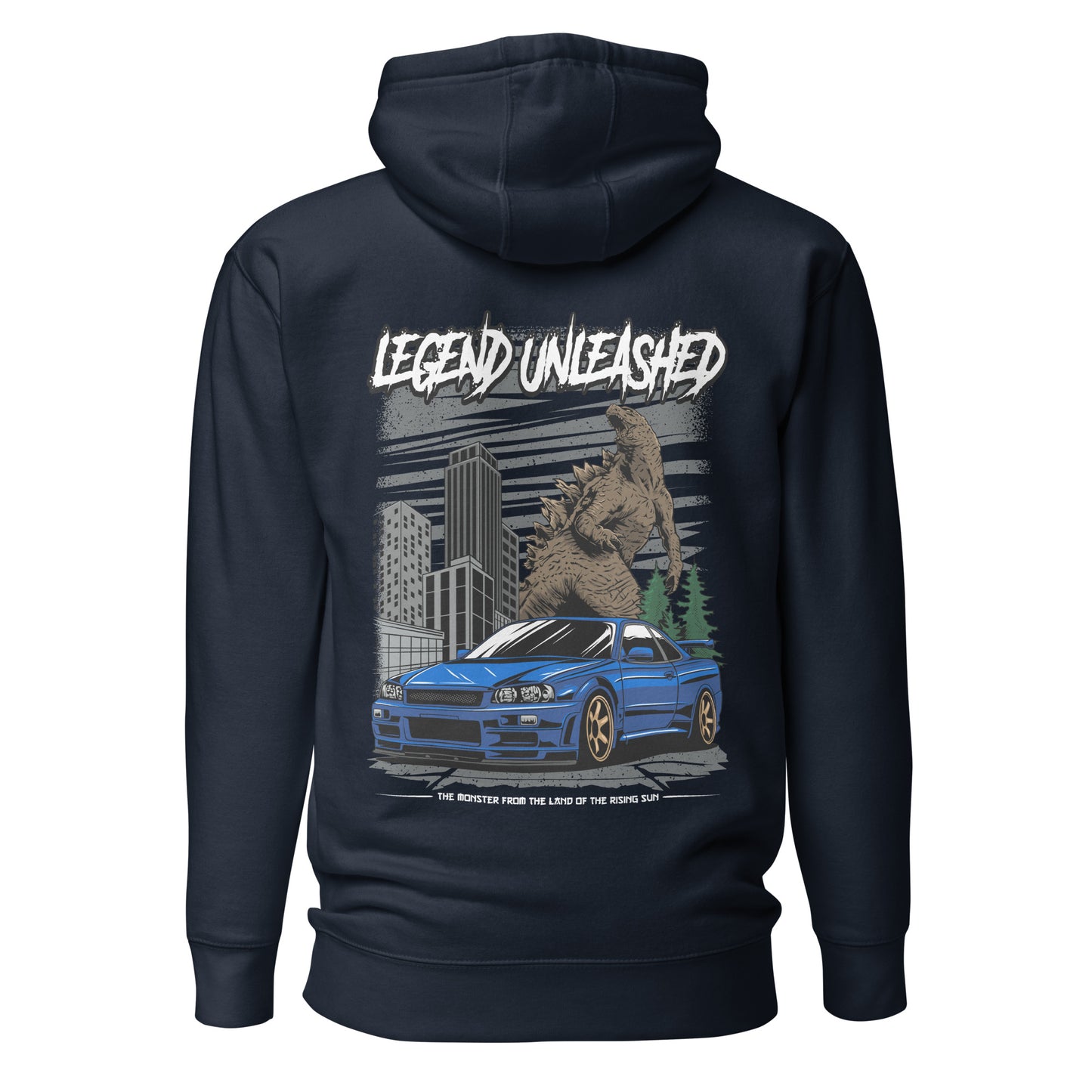 Legend Unleashed Nissan GT-R & Godzilla Hoodie