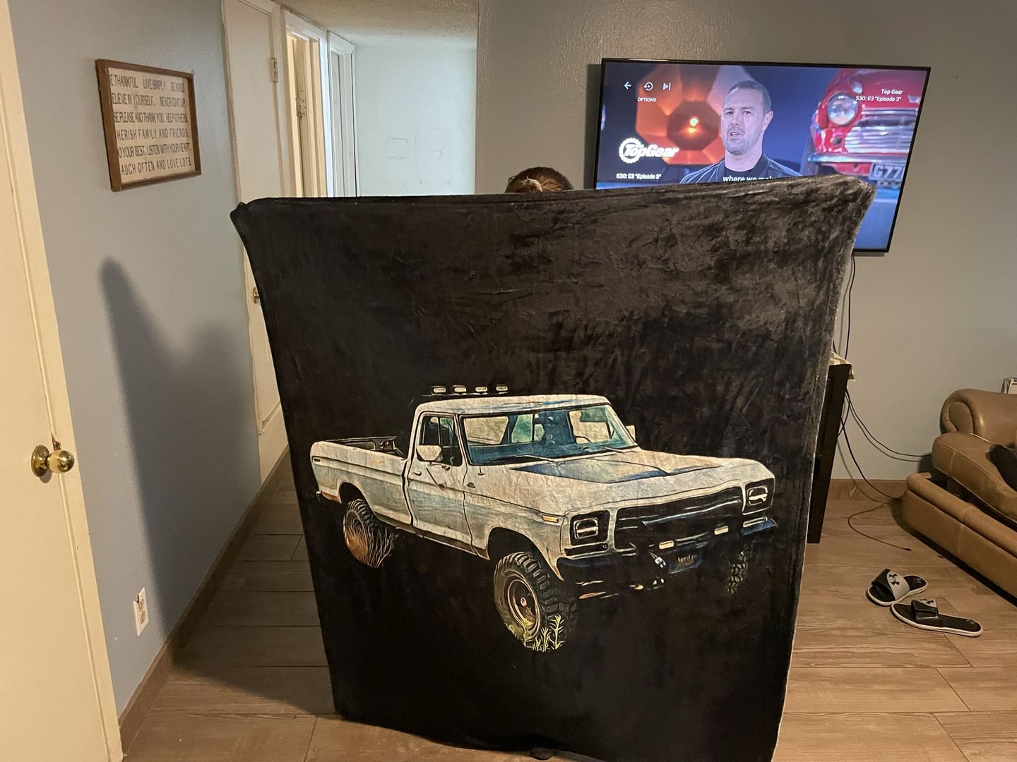 Full Color Custom Car Fleece Blanket