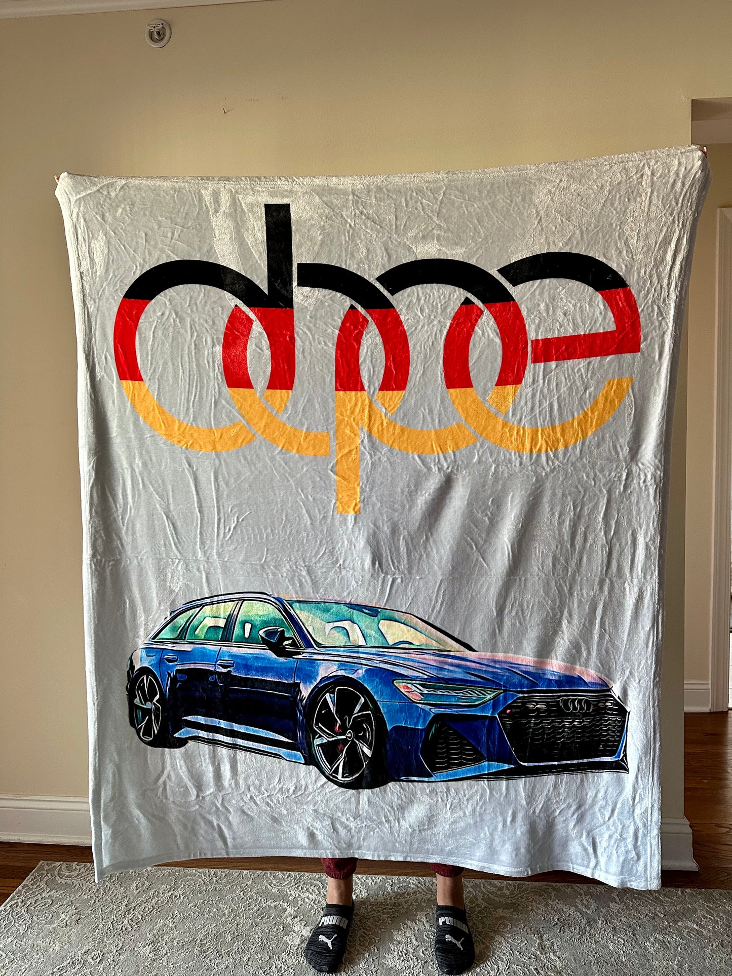 Dope Custom Car Fleece Blanket