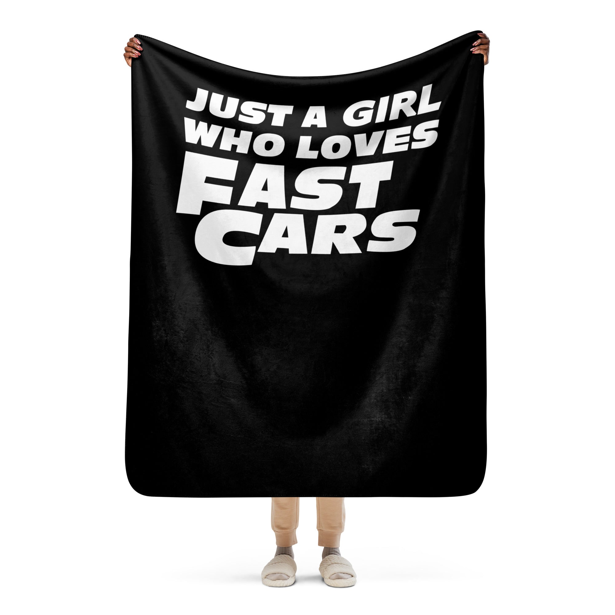 Just Girl Who Loves Cars Fleece Blanket Best Gift For Car Lovers My Car Blanket