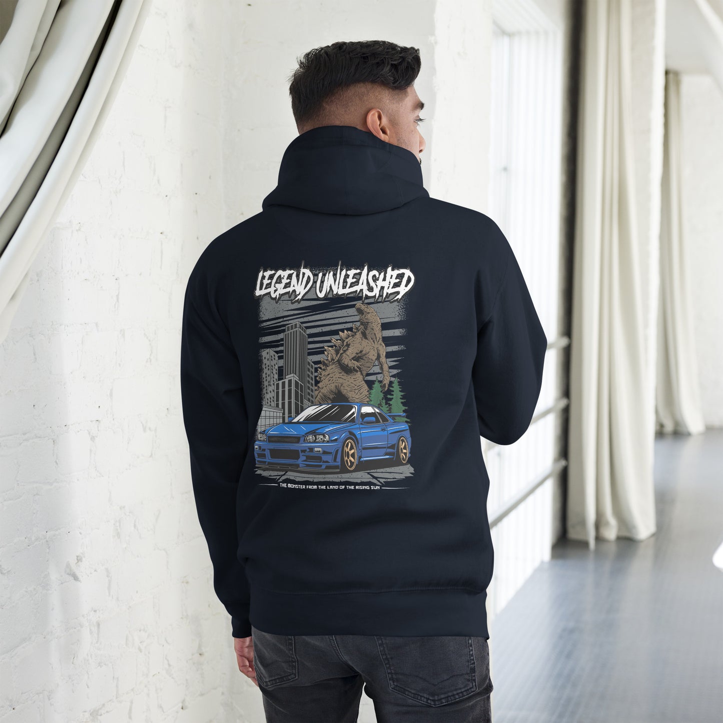 Legend Unleashed Nissan GT-R & Godzilla Hoodie