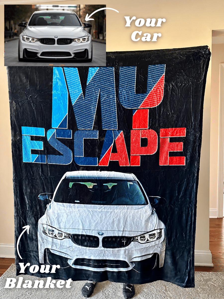 My Escape Custom Car Fleece Blanket