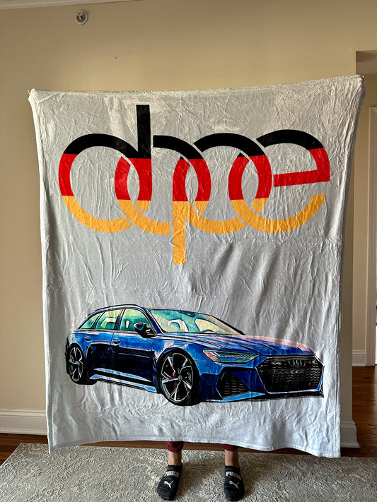 Dope Custom Car Fleece Blanket