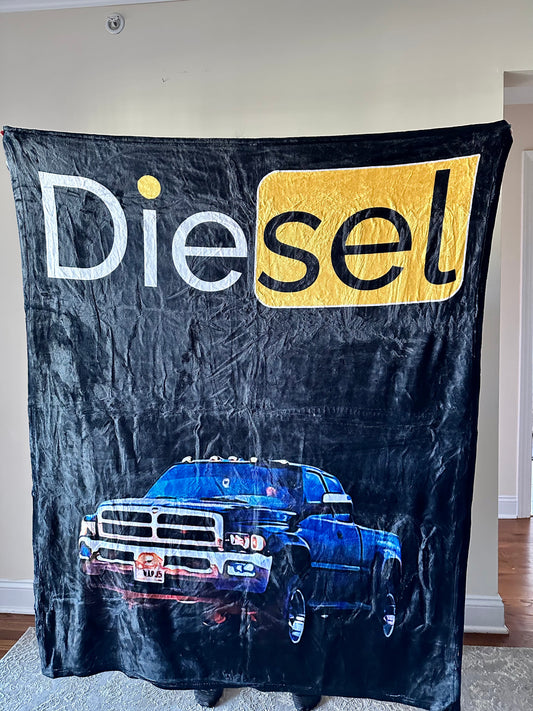 Diesel Hub Custom Truck Fleece Blanket