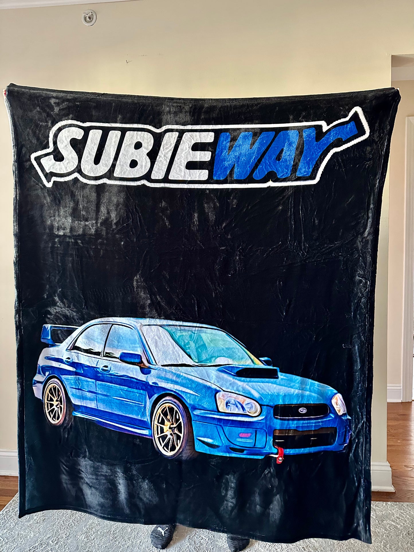 Subieway Custom Car Fleece Blanket