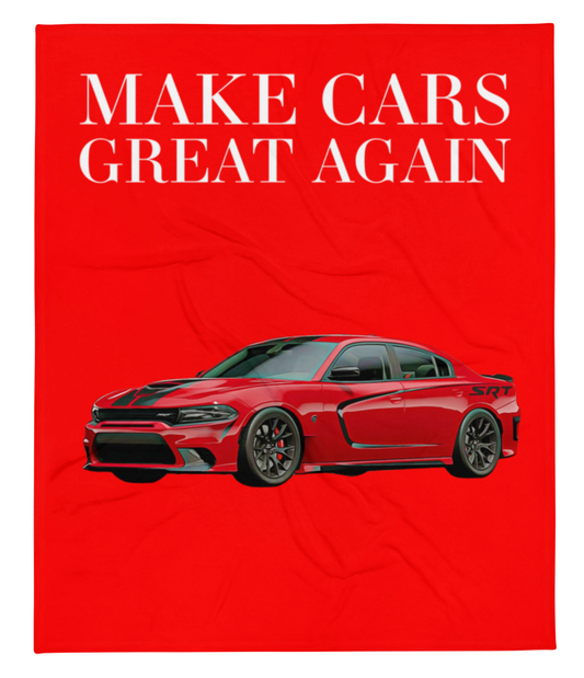 Make Cars Great Again Custom Car Fleece Blanket